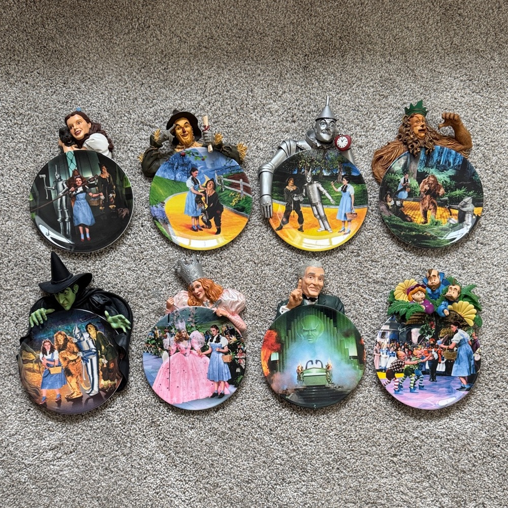 Vintage Wizard of Oz Bradford Exchange Adventures in Oz Collectible Plates